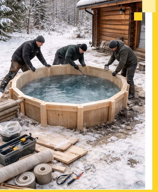 Изготовление и установка ледяных купелей под ключ в Обнинске